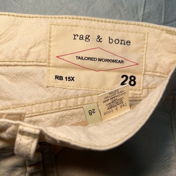 Rag And Bone White Jeans NWT Size 28 - Picture 2 of 6